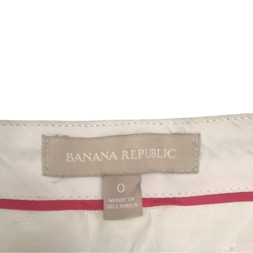 Banana Republic Black Linen Pants Size 0 Mid High Rise Summer Spring Lagenlook